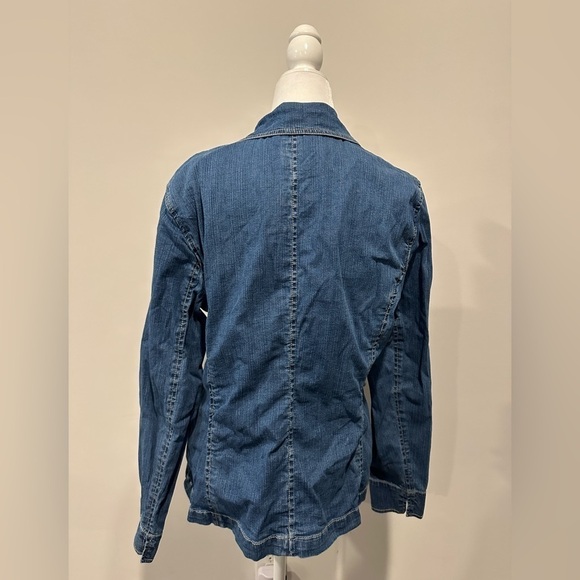 Size Large Western Denim Jean jacket Winter Fall Autumn Closet staple - Picture 3 of 7